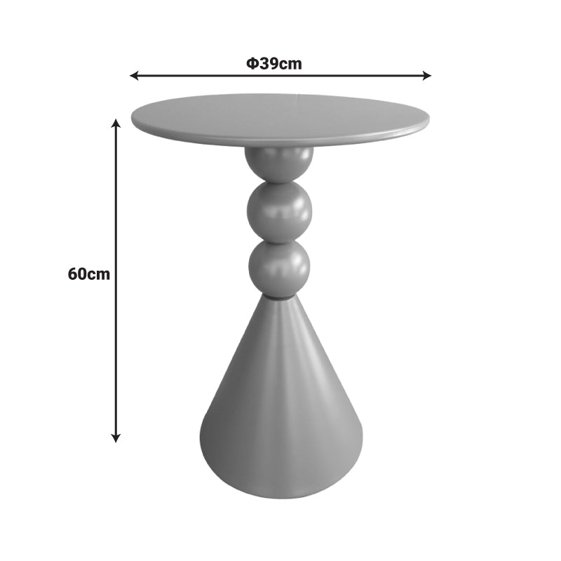 Модерна висока странична масичка Side Table Vedazo изработена од цврст структурен метал во мат црна боја, со паметна геометриска основа и тенок лоунџ профил