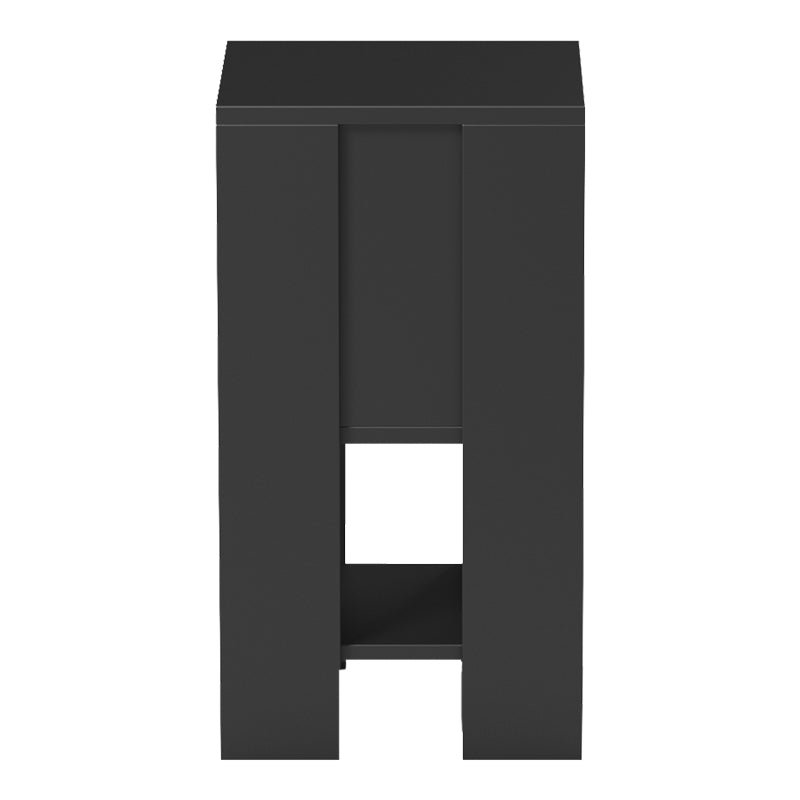 Минималистичко црно ноќно масиче Aero со димензии 30x30x55cm