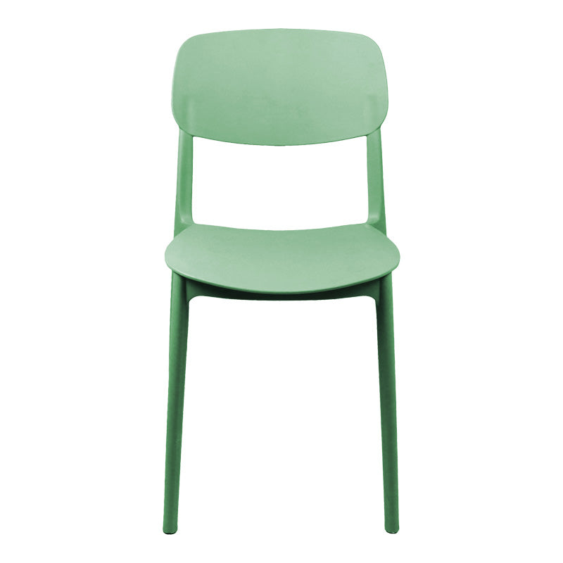Модерен стол Aurane од полипропилен во минт боја со можност за складирање (stackable) за внатрешна и надворешна употреба